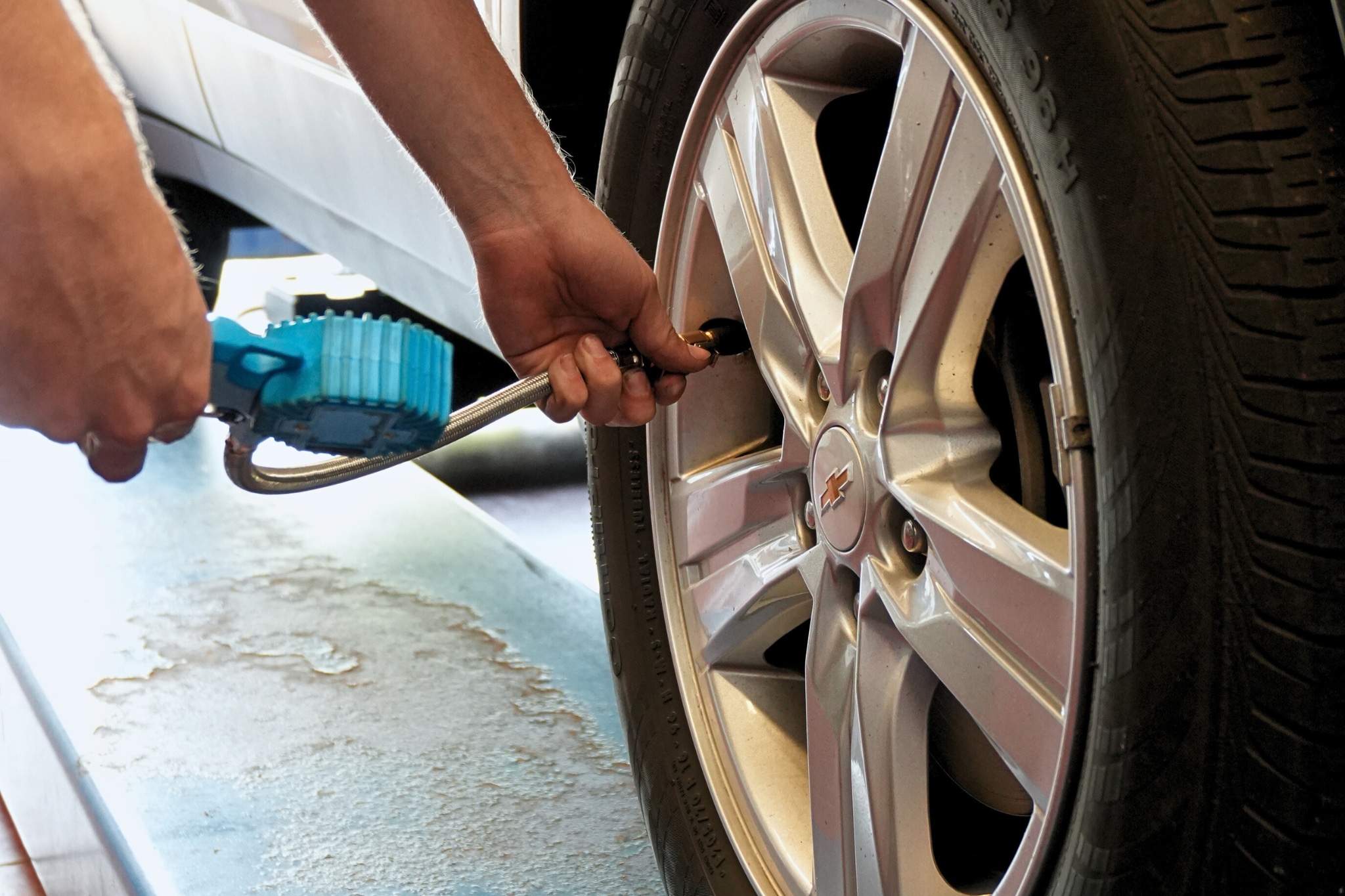 Chevrolet Vehicle Being Serviced.png