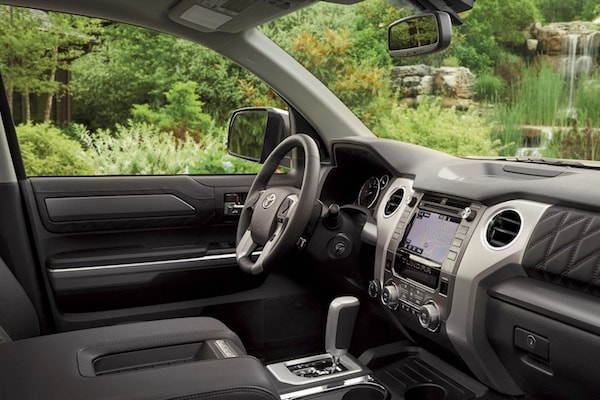 The dashboard of the 2019 Toyota Tundra