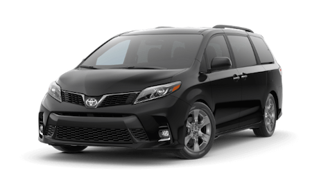 A silver 2019 Toyota Sienna