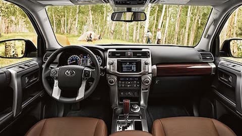 The dashboard of the 2019 Toyota 4Runner