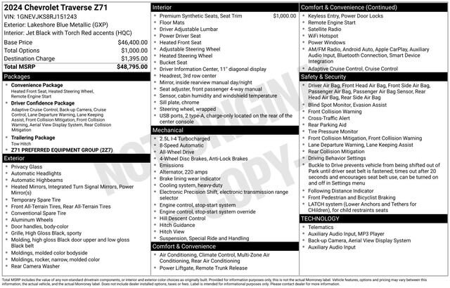 2024 Chevrolet Traverse Z71 - Photo 35
