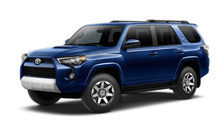 A blue 2019 Toyota 4Runner