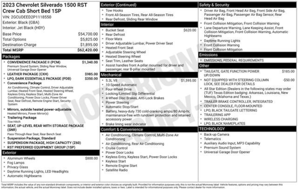 Used 2023 Chevrolet Silverado 1500 RST Truck