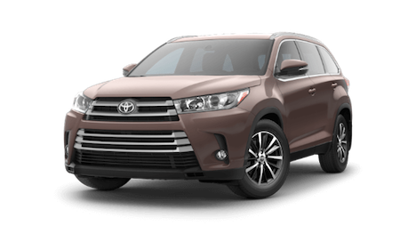 A brown 2019 Toyota Highlander