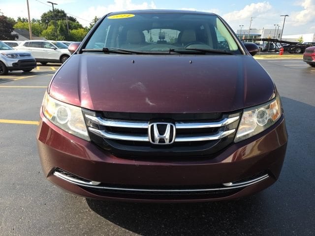 Used 2014 Honda Odyssey EX-L with VIN 5FNRL5H6XEB043676 for sale in Rochester Hills, MI