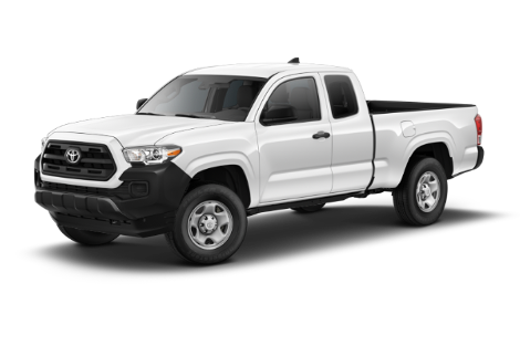 A white 2019 Toyota Tacoma SR