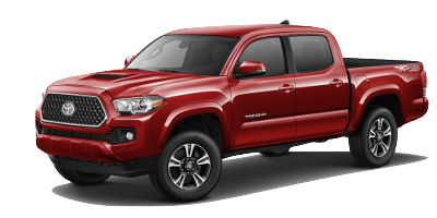 A red 2019 Toyota Tacoma TRD Sport