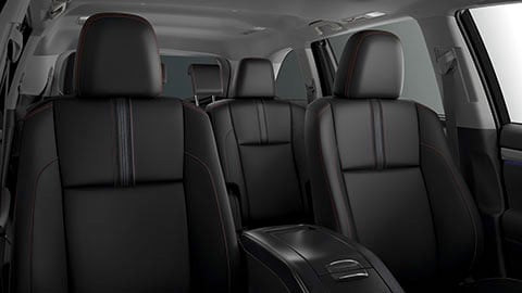 The interior seating of the 2019 Toyota Highlander