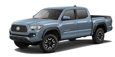 A blue 2019 Toyota Tacoma TRD Off-Road