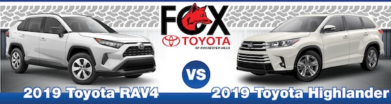 2019 Toyota RAV4 vs. 2019 Toyota Highlander, Which One is Right for Me?