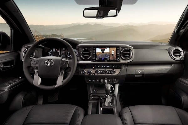 The dashboard of the 2019 Toyota Tacoma
