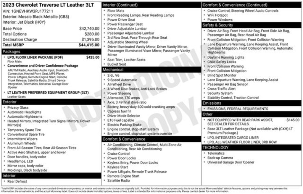 Used 2023 Chevrolet Traverse LT Leather SUV