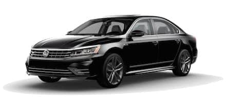 A black 2019 Volkswagen SE R-Line