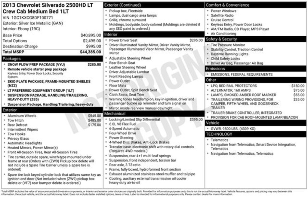 Used 2013 Chevrolet Silverado 2500HD LT Truck Crew Cab