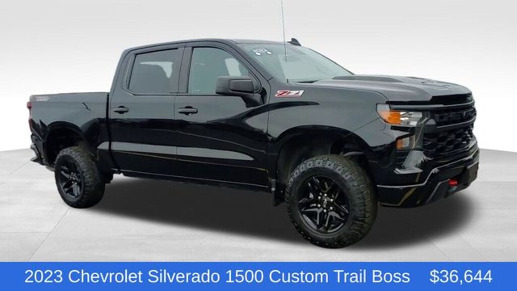 Used 2023 Chevrolet Silverado 1500 Custom Trail Boss Truck Crew Cab