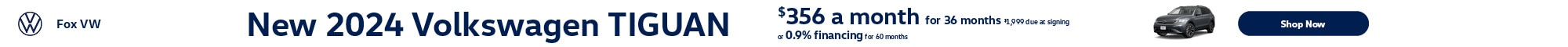 36 MONTHS/ 7,500 MILE PER YEAR LEASE. MO PAYMENT OF $356 DOES NOT INCLUDE TAX. $1999 DUE AT SIGNING INCLUDES FIRST MONTH PAYMENT, TAX, TITLE, LICENSE TRANSFER, AND DEALER FEES. NO SECURITY DEPOSIT REQUIRED. FOR HIGHLY QUALIFIED CUSTOMERS THROUGH VOLKSWAGEN CREDIT. PRICES ARE FOR IN-STOCK UNITS AND ARE SUBJECT TO CHANGE WITHOUT PRIOR NOTICE. ENDS 05/31/2025.