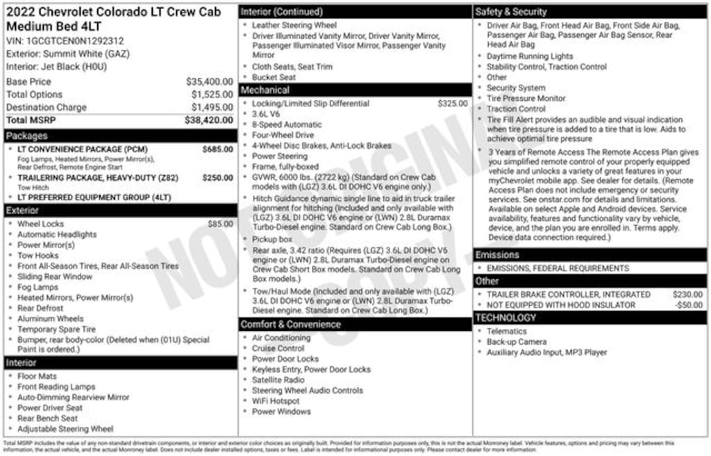 Used 2022 Chevrolet Colorado LT Truck Crew Cab