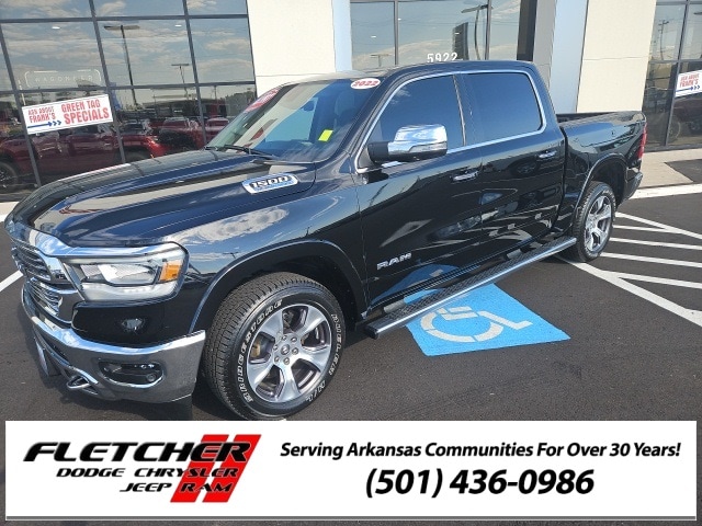 Used 2022 RAM Ram 1500 Pickup Laramie with VIN 1C6SRFJT0NN207600 for sale in Sherwood, AR