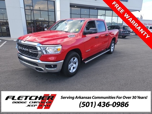 Certified 2023 RAM Ram 1500 Pickup Big Horn/Lone Star with VIN 1C6RREFT1PN592587 for sale in Little Rock