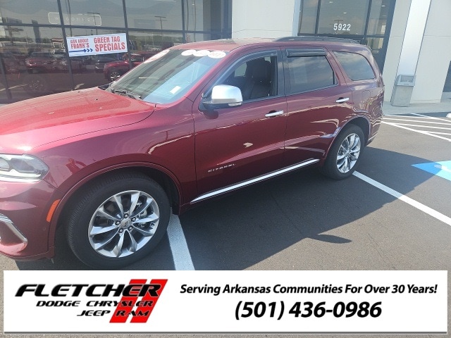 Used 2021 Dodge Durango Citadel with VIN 1C4RDHEG6MC792014 for sale in Sherwood, AR