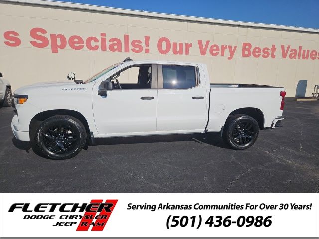Used 2022 Chevrolet Silverado 1500 Custom with VIN 3GCPABEK0NG530022 for sale in Little Rock
