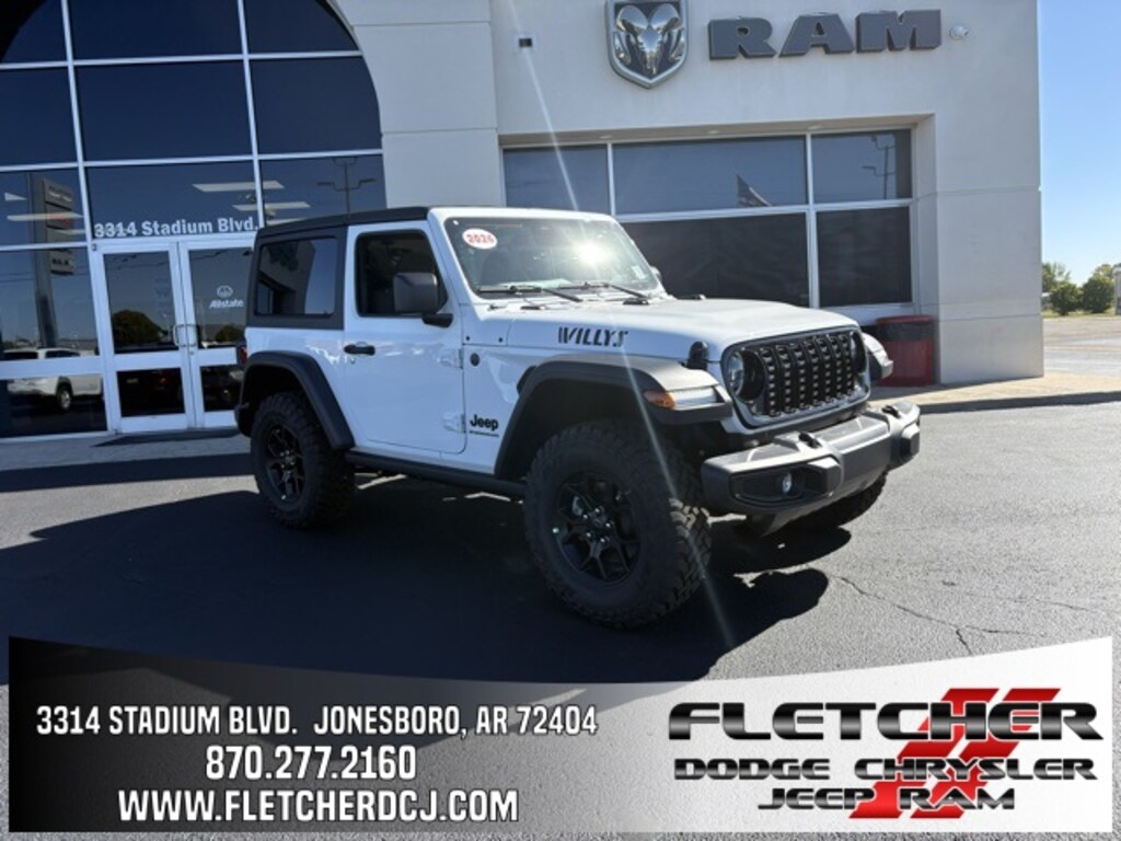 New 2026 Jeep Wrangler 2-DOOR WILLYS Sport Utility