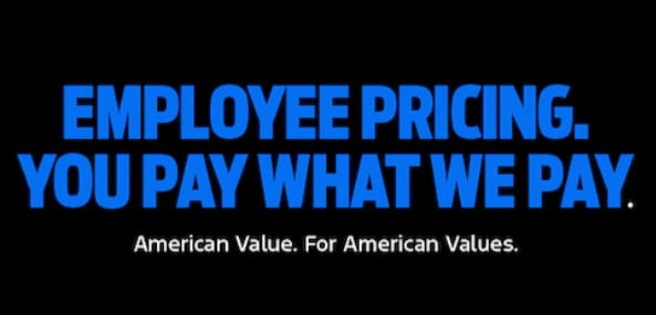 Ford Employee Pricing — You Pay What We Pay — American Value. For American Values.