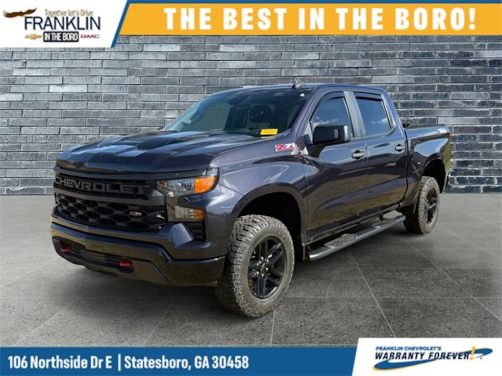 Used 2022 Chevrolet Silverado 1500 Custom Trail Boss Truck Crew Cab