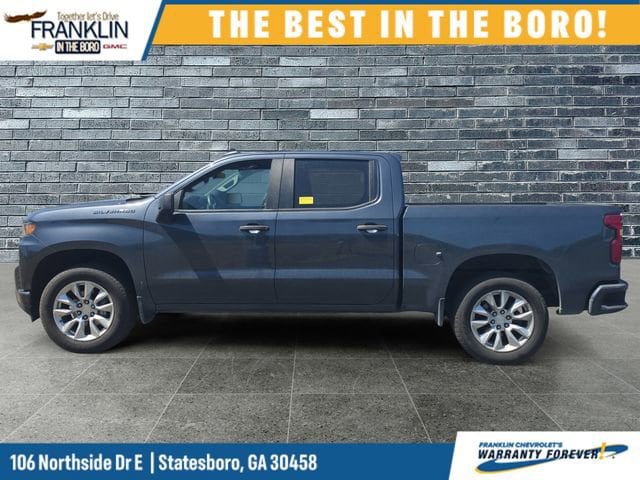 Used 2021 Chevrolet Silverado 1500 Custom with VIN 1GCPWBEK7MZ451429 for sale in Statesboro, GA