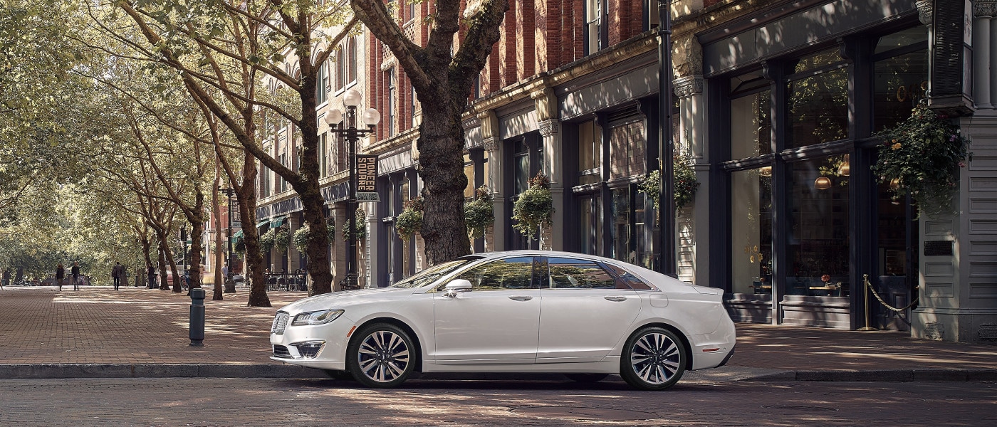 White 2020 Lincoln MKZ sideview