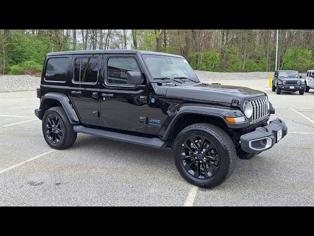 Certified 2025 Jeep Wrangler 4xe Sahara 4XE with VIN 1C4RJXP6XSW578209 for sale in Sussex, NJ