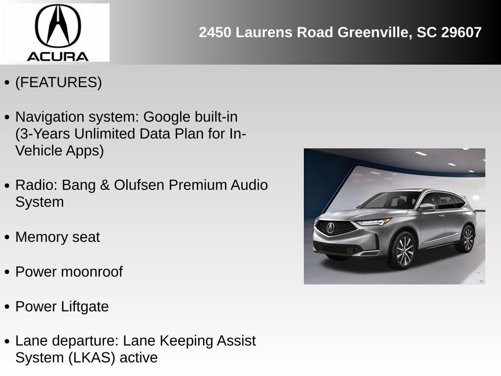 New 2026 Acura MDX SH-AWD Technology Package SUV