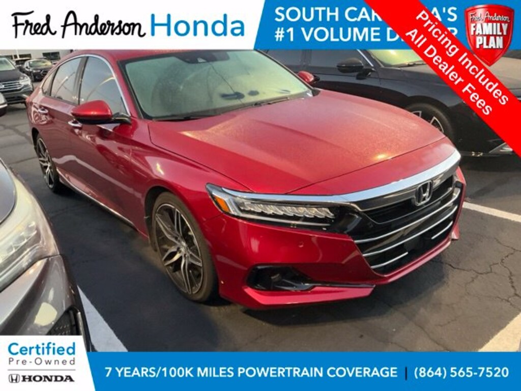 Certified 2021 Honda Accord Touring 2.0T Sedan