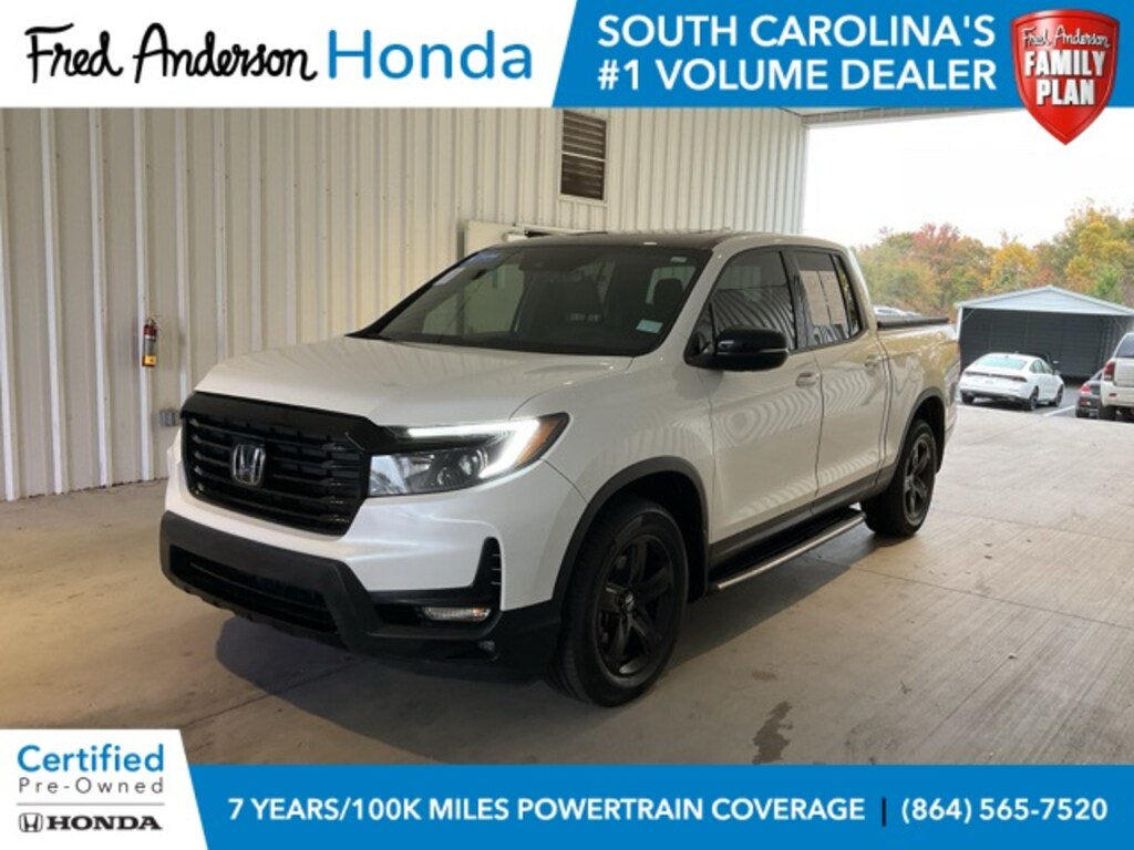 Certified 2022 Honda Ridgeline Black Edition Truck