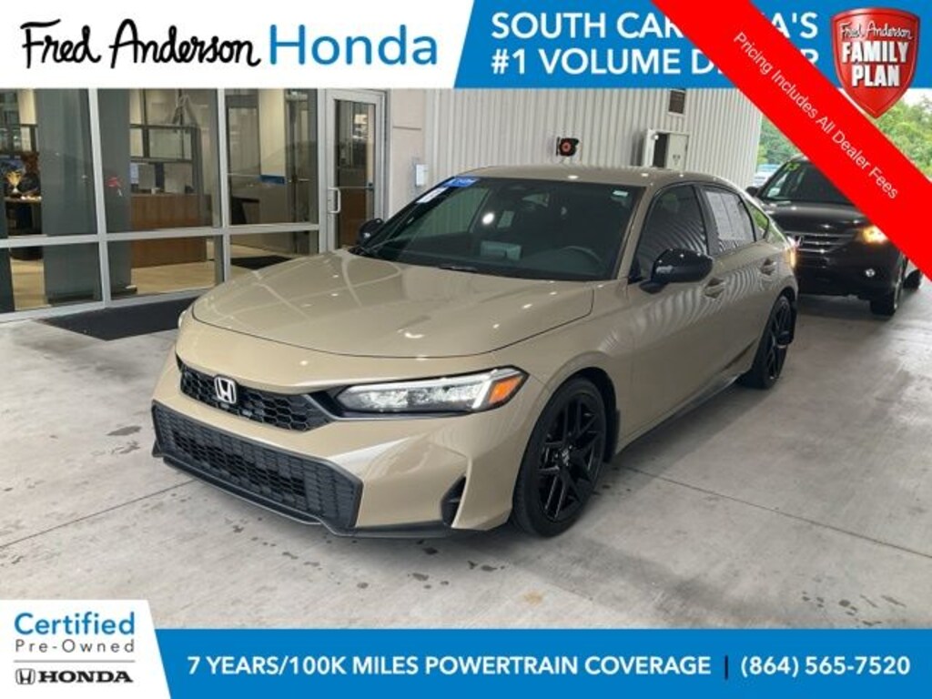 Certified 2025 Honda Civic Sport Hatchback