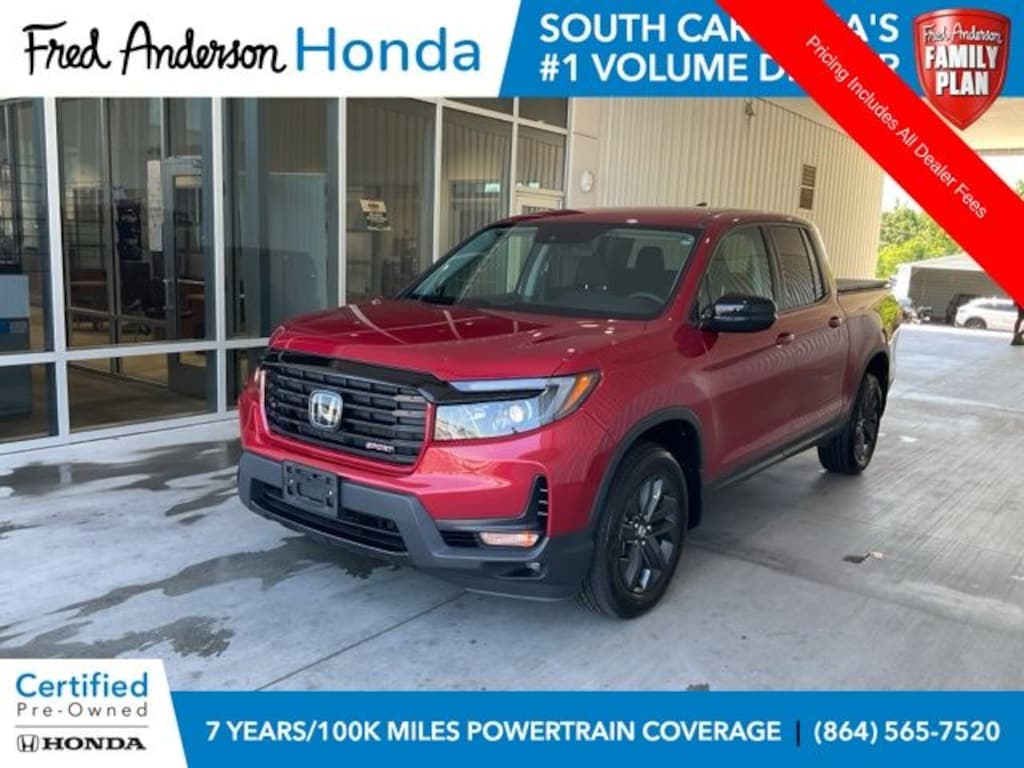 Certified 2023 Honda Ridgeline Sport Truck