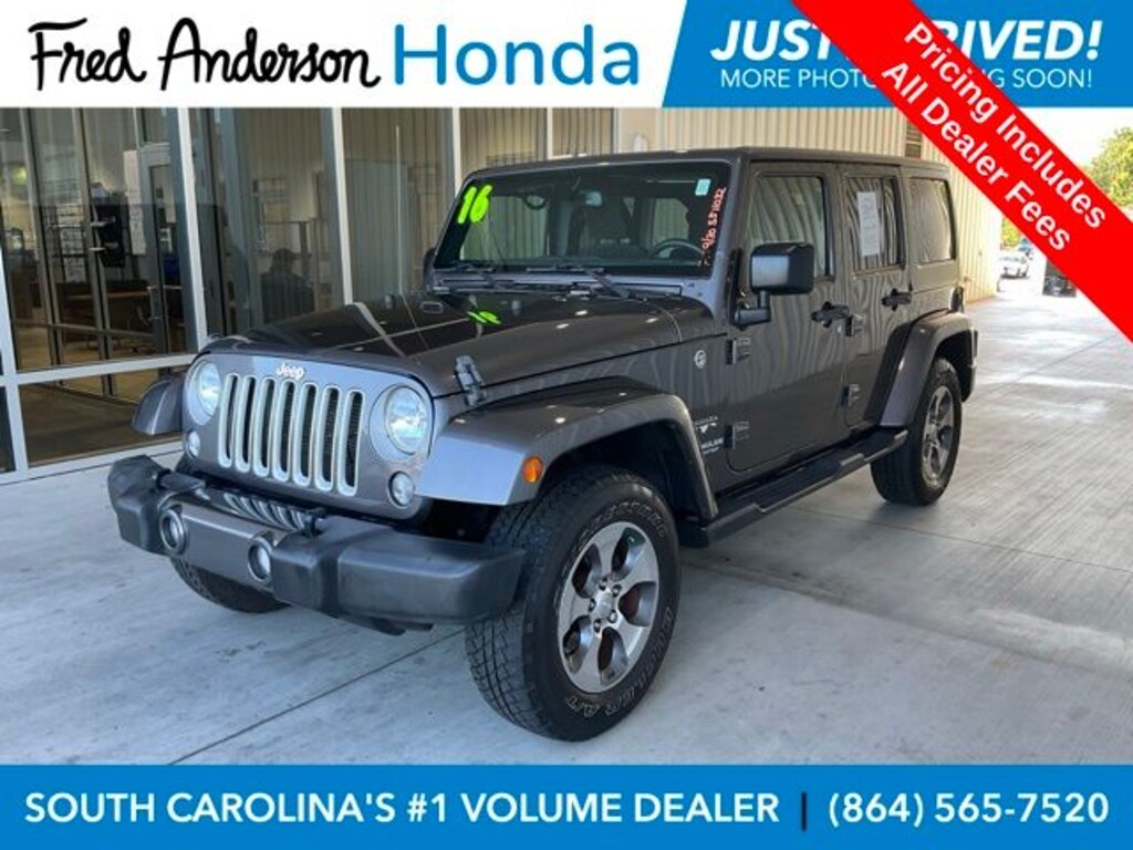 Used 2016 Jeep Wrangler JK Unlimited Sahara 4x4 SUV