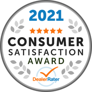 2021 Customer Satisfaction Award by DealerRater