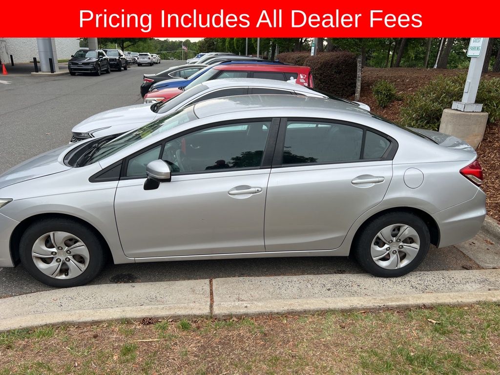 Used 2014 Honda Civic LX with VIN 19XFB2F55EE032119 for sale in Raleigh, NC