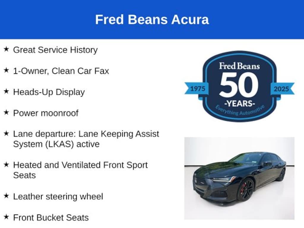 Used 2025 Acura TLX Type S Sedan