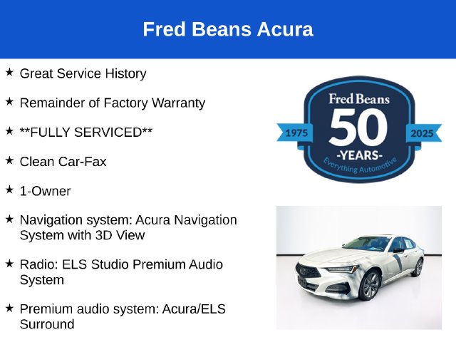 Used 2023 Acura TLX Technology Package Sedan