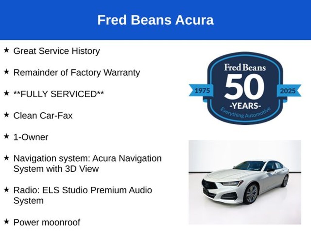 Used 2023 Acura TLX Technology Package Sedan