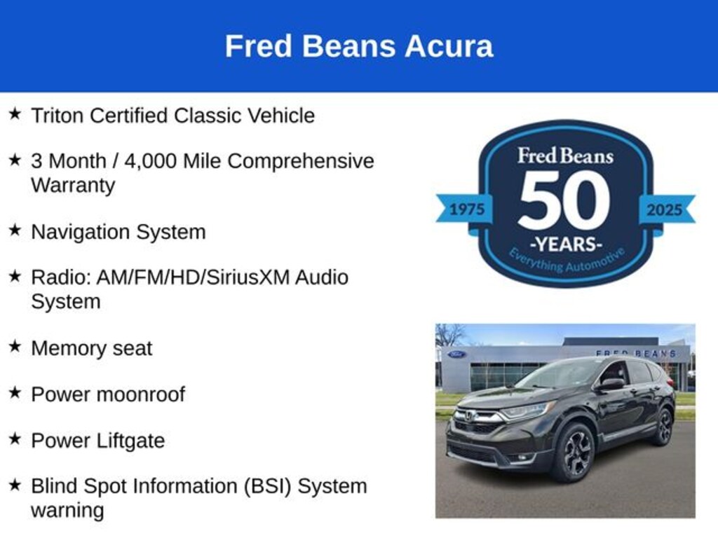 Used 2018 Honda CR-V Touring AWD SUV