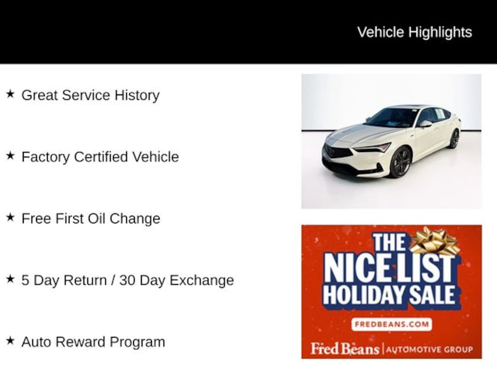 Certified 2023 Acura Integra A-Spec Tech Package Hatchback