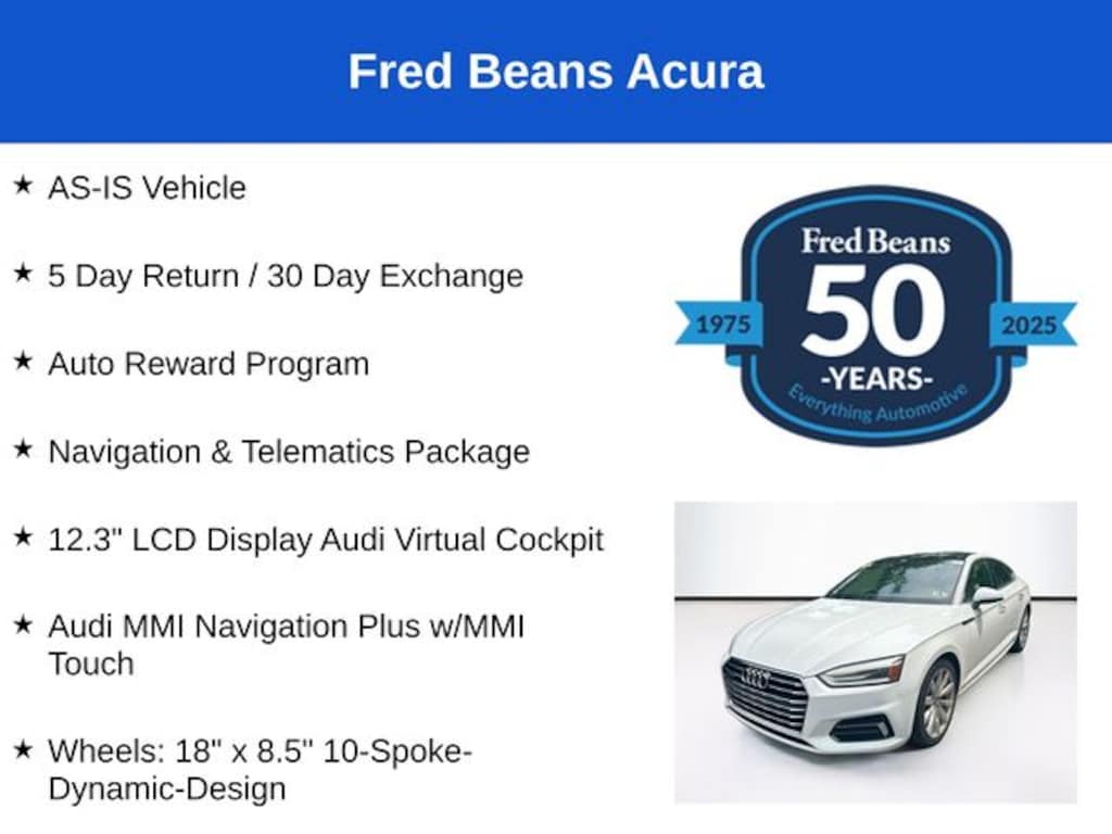 Used 2018 Audi A5 2.0T Premium Sportback