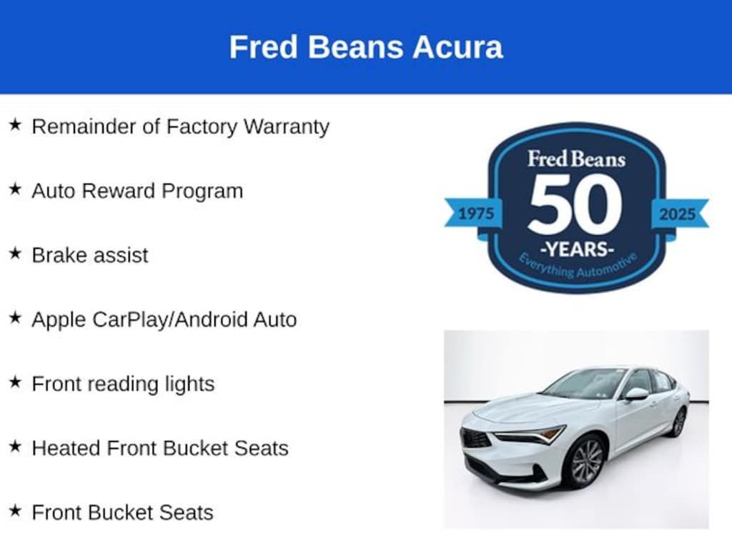 Used 2025 Acura Integra Base Hatchback