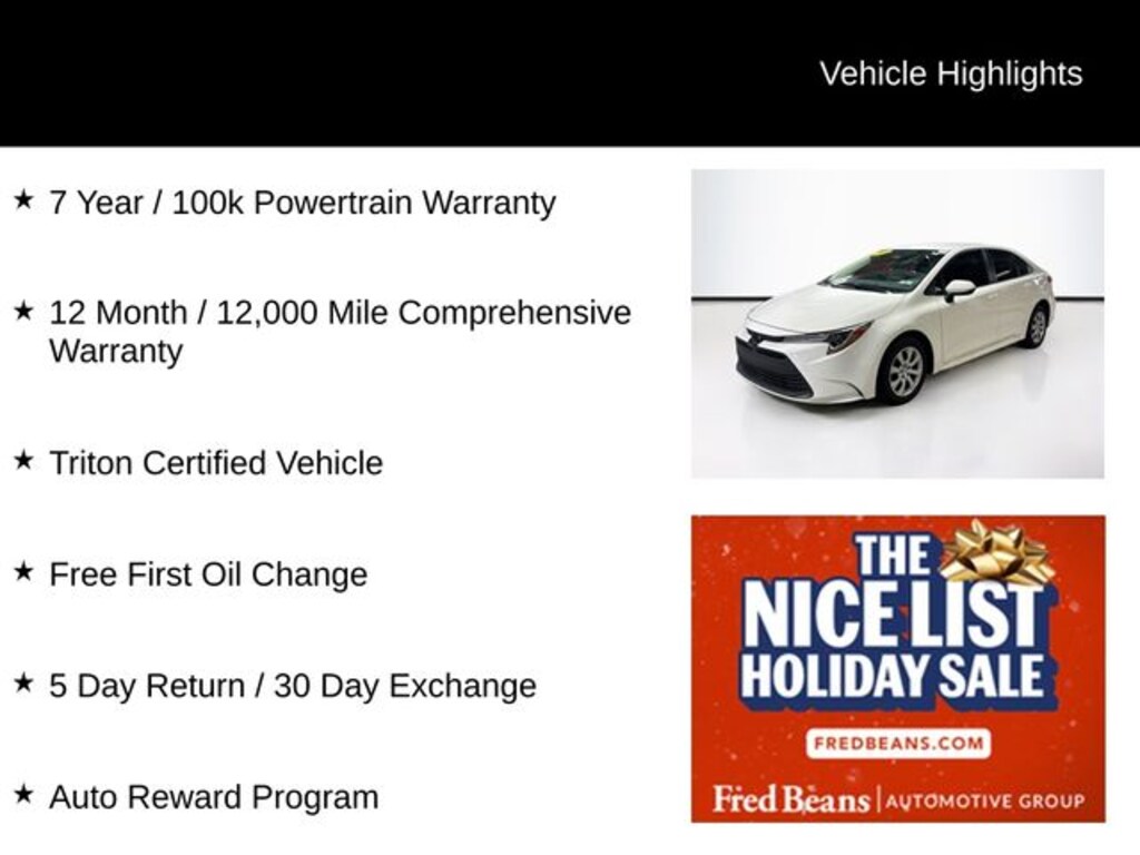 Used 2024 Toyota Corolla LE Sedan