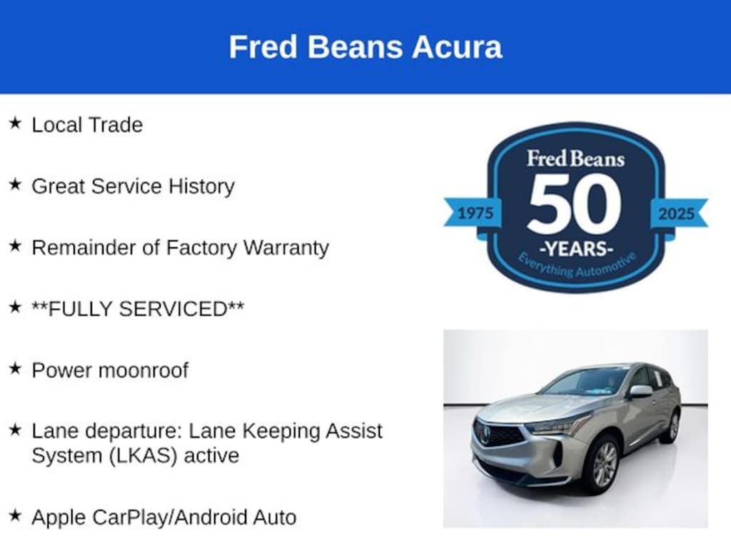 Certified 2023 Acura RDX SUV
