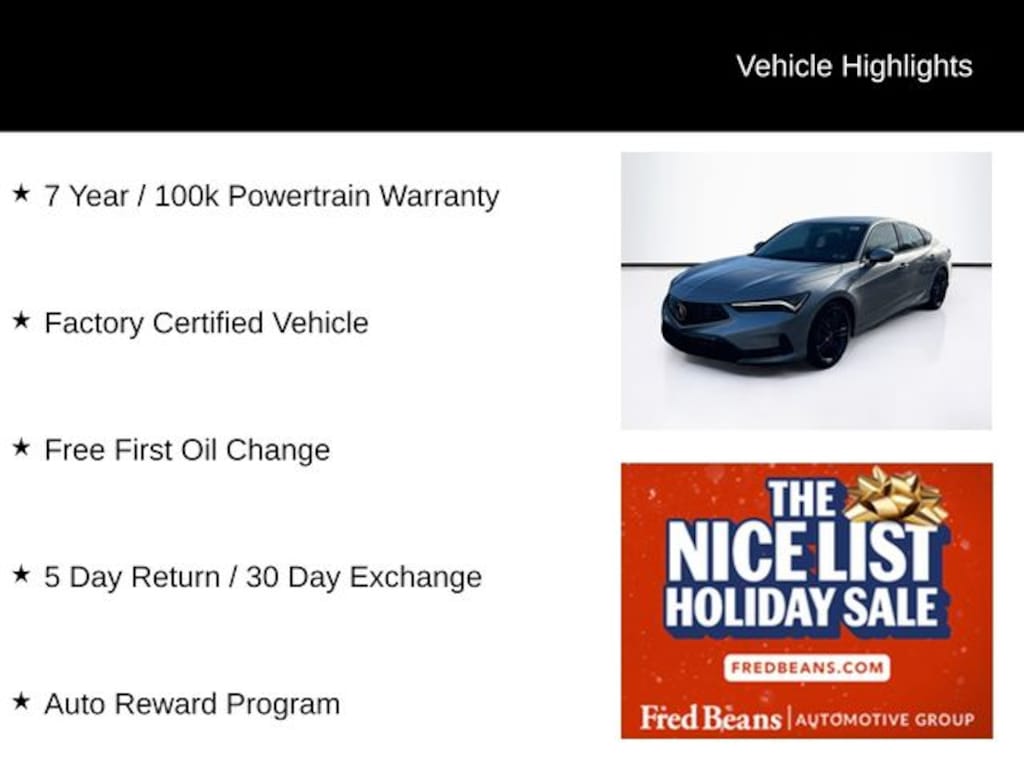 Certified 2023 Acura Integra A-Spec Tech Package Hatchback