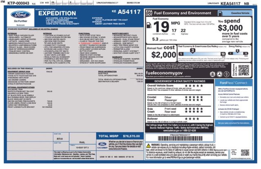 Used 2019 Ford Expedition Limited SUV